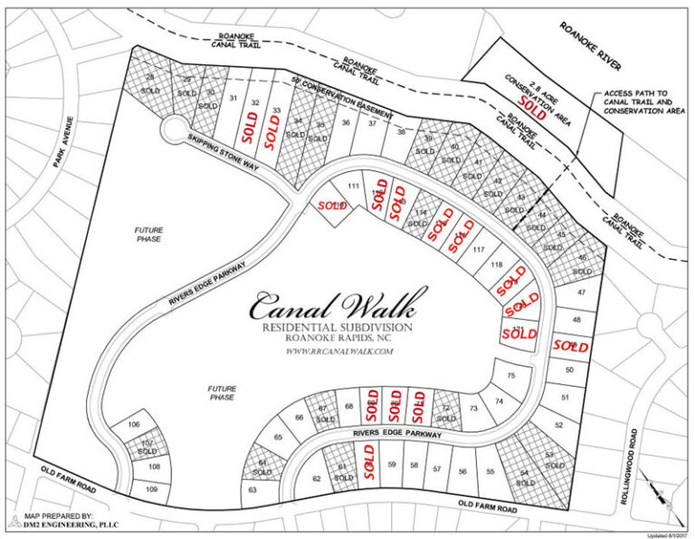 Map of Canal Walk Subdivision Canal Walk